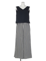 Backカシュクール3WAYロンパース/ミックス