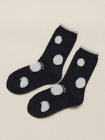 ランダムドットJQ　SOCKS/ブラック