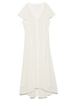 シフォンフレアワンピース/WHT