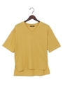 ポケット付V/N Tシャツ/オレンジ/A