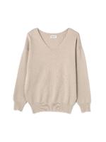 《BLANCHIC》ベーシックVニット/ベージュ(040)