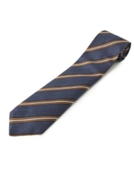 FRANCO BASSI レジメンタルストライプネクタイ/ネイビー(593)