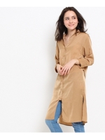 エステルツイルシャツワンピース/ベージュ系(054)