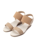 ゴムバンドアンクルストラップサンダル/ベージュ(052)