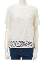 総レースプルオーバー/ホワイト