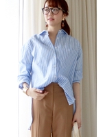 BIGシャツチュニック/オフ(030)