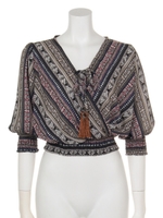 【anap mimpi】エスニックタッセルトップス/NVY