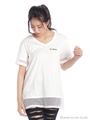 メッシュレイヤードTOPS/PINK