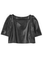 OVER SHOULDER SHORT TOP/L/MIX
