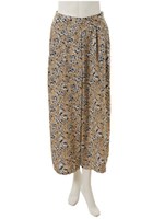 レトロフラワータックスカーチョ/ベージュ