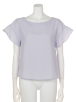 バックリボンフレアブラウス/オフホワイト