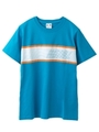 STRIPED LOGO REGULAR S/S TEE/ブラック