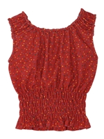 【sw】プチハートギャザータンク/レッド