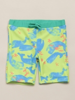 くじらプリント 水着パンツ UVカット/ブルー