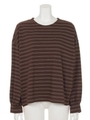 【BED&BREAKFAST】TRIPLE STRIPE Balloon Sleeves/BROWN