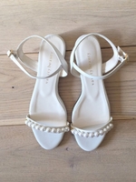 パールフラットサンダル/ネイビー