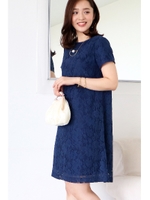 レースワンピース/ボルドー(070)