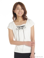 レースアッププルオーバー/グレー