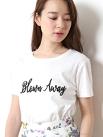 刺繍ロゴTシャツ/ホワイト