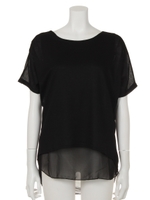 【chilleanap】バックシフォントップス/WH