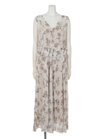 シフォンフレアワンピース/NAVY