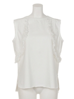 TASSEL JERSEY TOPS/BLACK