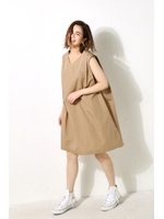 【AZUL by moussy】タイプライターAラインワンピース/RED