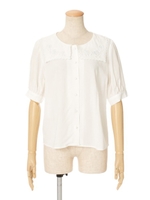 【F i.n.t】ハンカチーフ衿ブラウス/LIGHT PINK