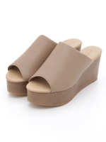 ウッドウェッジミュールサンダル/GREGE