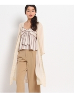 ジョーゼット刺しゅうガウン/オフホワイト(003)