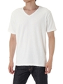 【AZUL by moussy】スラブパイルVネック半袖T/WHT