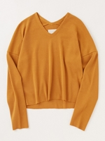 レーヨンシルクＶネックニットTOP/VIRIDIAN