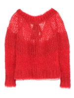 ゆるゆるモヘアセーター/RED