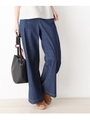 ライトオンスワイドデニムパンツ/ブルー(092)