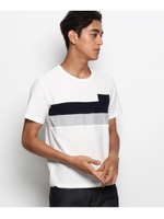 2段胸切替Tシャツ/ネイビー(093)