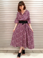 【WEB限定価格】2WAYフラワーワンピ/ピンク柄