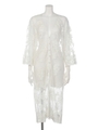 ALL Laceロングガウン/WHT