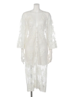 ALL Laceロングガウン/WHT