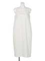 【BED&BREAKFAST】STRETCH AIR TUMBLER Sleeveless Dress/OFF WHITE