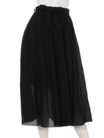 【chille anap】リボン付ロングスカート/BK