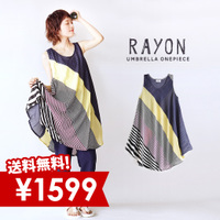 バケーションテキスタイルノースリーブワンピース