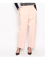 高密度ギャバジン ベルト付きチノ/ベビーピンク(071)