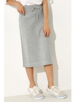 【AZUL by moussy】フロントポケットWフェイスミディスカート/KHA