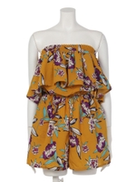 【chille anap】フリル柄ベアロンパース/BK