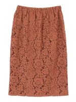 【竹下玲奈さん着用】コードレースタイトスカート/ブラック