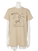 ユニＴシャツ/ベージュ