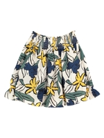 プリントブラウス/オフショルダー/ホワイト