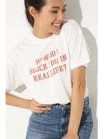 【AZUL by moussy】COLORFUL LOGO TEE/柄ORG