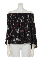 オフショルフレアスリーブBL/ミックス1