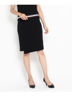 巻スカート風タイトスカート/ブラック(019)